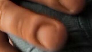 Hairy bum fiddler keeps his underwear while jerking off
