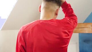 Cute Isaac Esteban hammered doggystyle raw by practice buddy