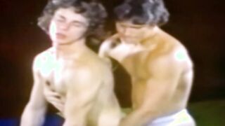 Classic young wrestlers need to try raw asshole banging