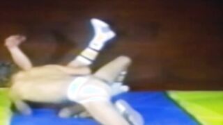Classic young wrestlers need to try raw asshole banging