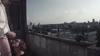 Eva Boned Out On The Balcony - Eva Nailed Out On The Balcony two