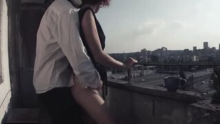 Eva Boned Out On The Balcony - Eva Nailed Out On The Balcony two