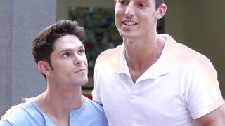 Hansome man barebaking hunk after sucking big fat dick