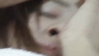 Japanese beauty secretly filmed while rubbing her pussy