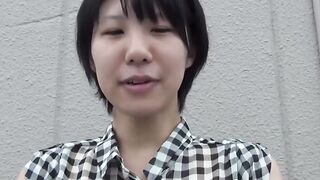 Adorable Japanese babes enjoy showing their hairy pussies