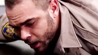 Brock Avery taking Jordans enormous erection in his mouth