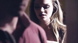 Slutty stepsis easily seduces stepbro into hardcore pounding