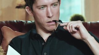 College gays anal fuck in bedroom after studying