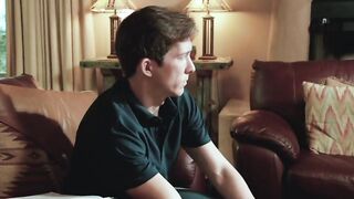 College gays anal fuck in bedroom after studying