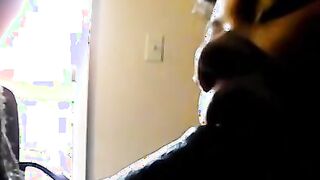 Long Ebony Lovers Performance At Home - Veronica & Huge Meech two