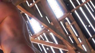 Hardcore anal threesome with handsome gay dudes at the farm