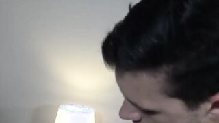 Skinny teen Spencer sprays sticky cum during bareback fuck