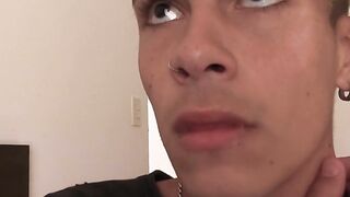 Inked Latino jock Sahid hammered deep gay twink Ayun ass