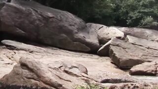 Hardcore latino jock creampied after bareback on the beach