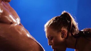 Sinful babes pussy licked and creampied by lover in the dark