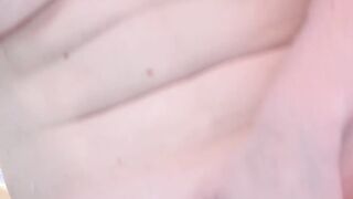 Redhead with natural tits Aria Carson masturbates in pool
