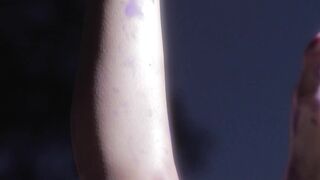 Curly Latina teen shows stunning body