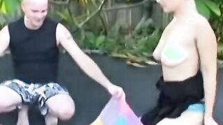 Gala And Guy Do Sixty Nine On A Trampoline - Gala And Guy Do Sixty Nine On A Trampoline two