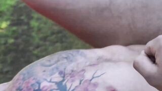 Muscular gays spread each others legs for thick cock outdoor