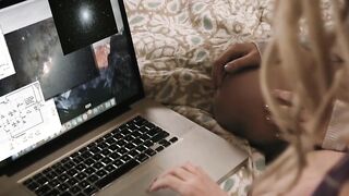 Blondes Samntha Rone and Hillary Scott in hot lesbian session