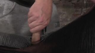 Sebastian Kane wrappes up Chris Jansen to jerk him off
