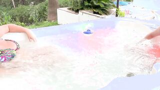 AGEDLOVE Sam fucks in the hot tub with JoJo