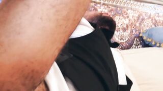 Bearded hunk Bruno Max gets kinky rimming from businessman