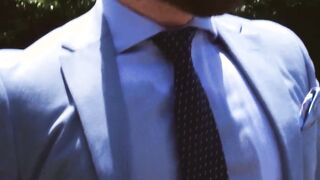 Bearded hunk Bruno Max gets kinky rimming from businessman