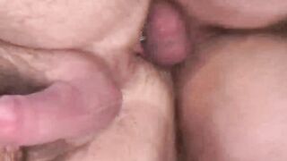 Hairy bearded bear with cock ring barebacks mature hunky gay