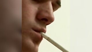 Intense pleasure comes from smoking and a good rimming