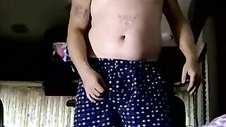 Chubby straight guy Chez with a rock hard dick gets a bj