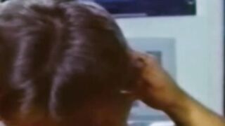 Classic jock masturbating while his ass is impaled raw