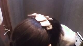 Cutie from Japan pissing and teasing her clit