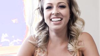 Blonde slut gets a thick cock to her throat and to gag