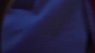 Two horny guys blowing each others dicks through glory hole