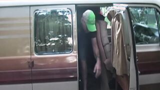 Handsome stud gives amazing blowjob to a guy and a little road help