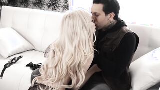 Goth babe has her pussy licked before it is penetrated hard