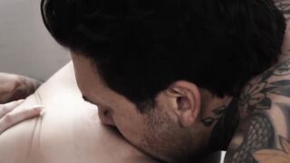 Goth babe has her pussy licked before it is penetrated hard