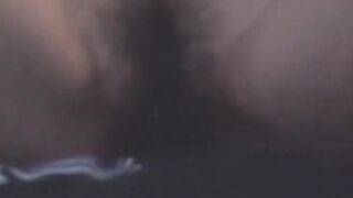 Playful Japanese babe takes it balls deep in her hairy pussy