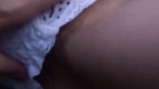 Playful Japanese babe takes it balls deep in her hairy pussy