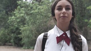 Sexy April Olsen fucks her classmate