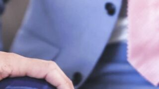 Gays in suits rimming and anal fucking on the sofa