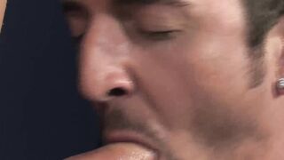 Two gays having wild bareback fucking session