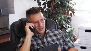 Stepson Gabe Bradshaw moans while riding stepdad Jax Thirio
