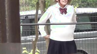 Panties become really wet after Japanese babe pisses herself