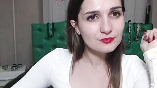 Small tits babe strips to stockings on webcam
