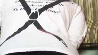 Japanese cutie secretly filmed during solo jerk off
