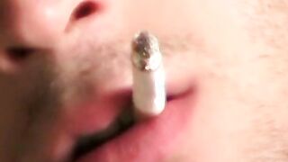 The smoking addict stud is a big fan of anal pounding