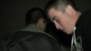 Handsome jock plays with a hot guys throbbing cock and sucks on it