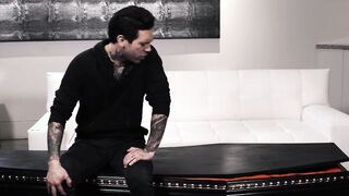 Tattooed punk dude drilling his luscious hairy girlfriend